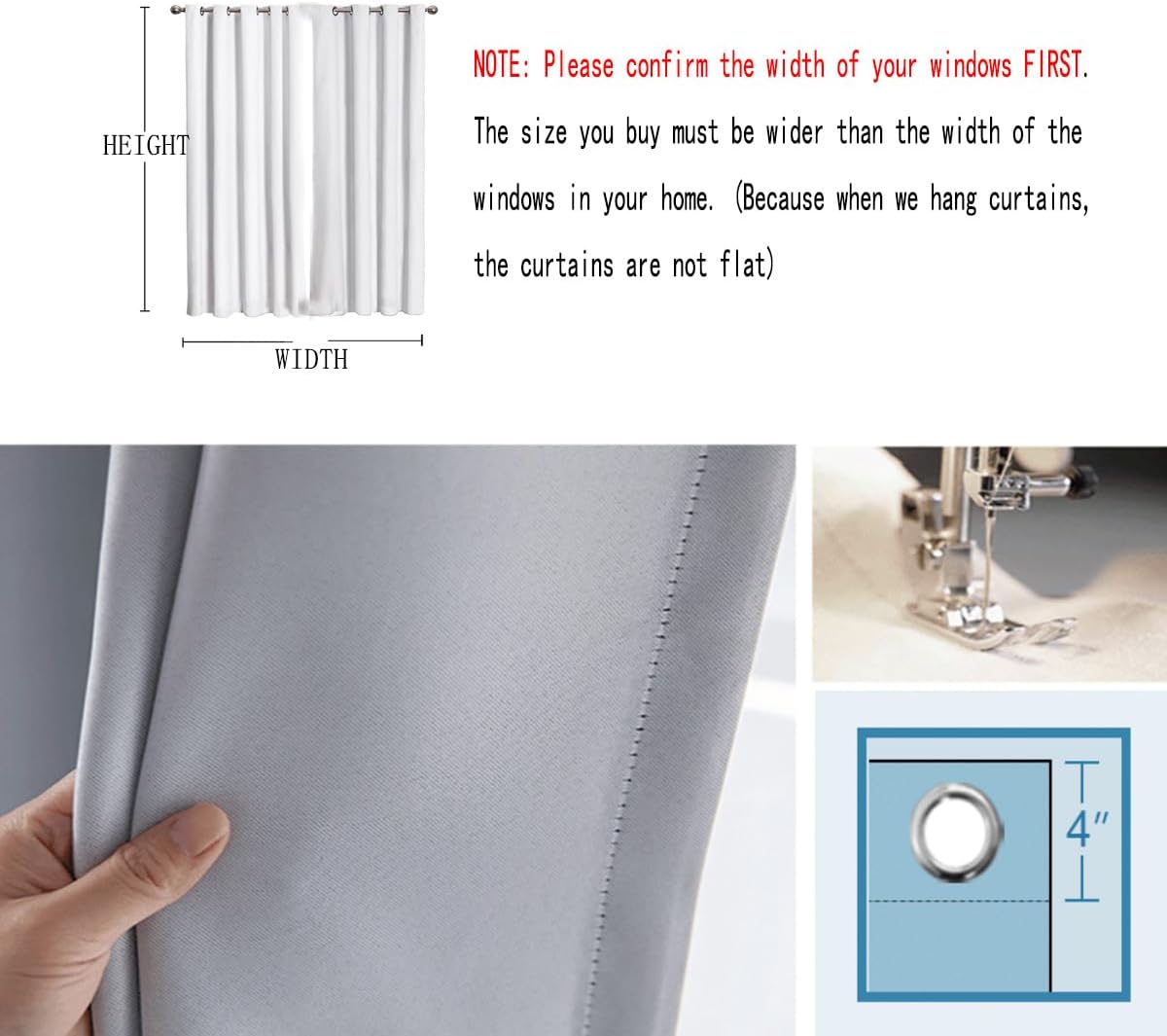 Industrial Decor Vintage Room Darkening Curtains for Bedroom,Sliding Door Curtains Noise Reducing Grommet (W) 60 x (H) 60 Inches,1Panel