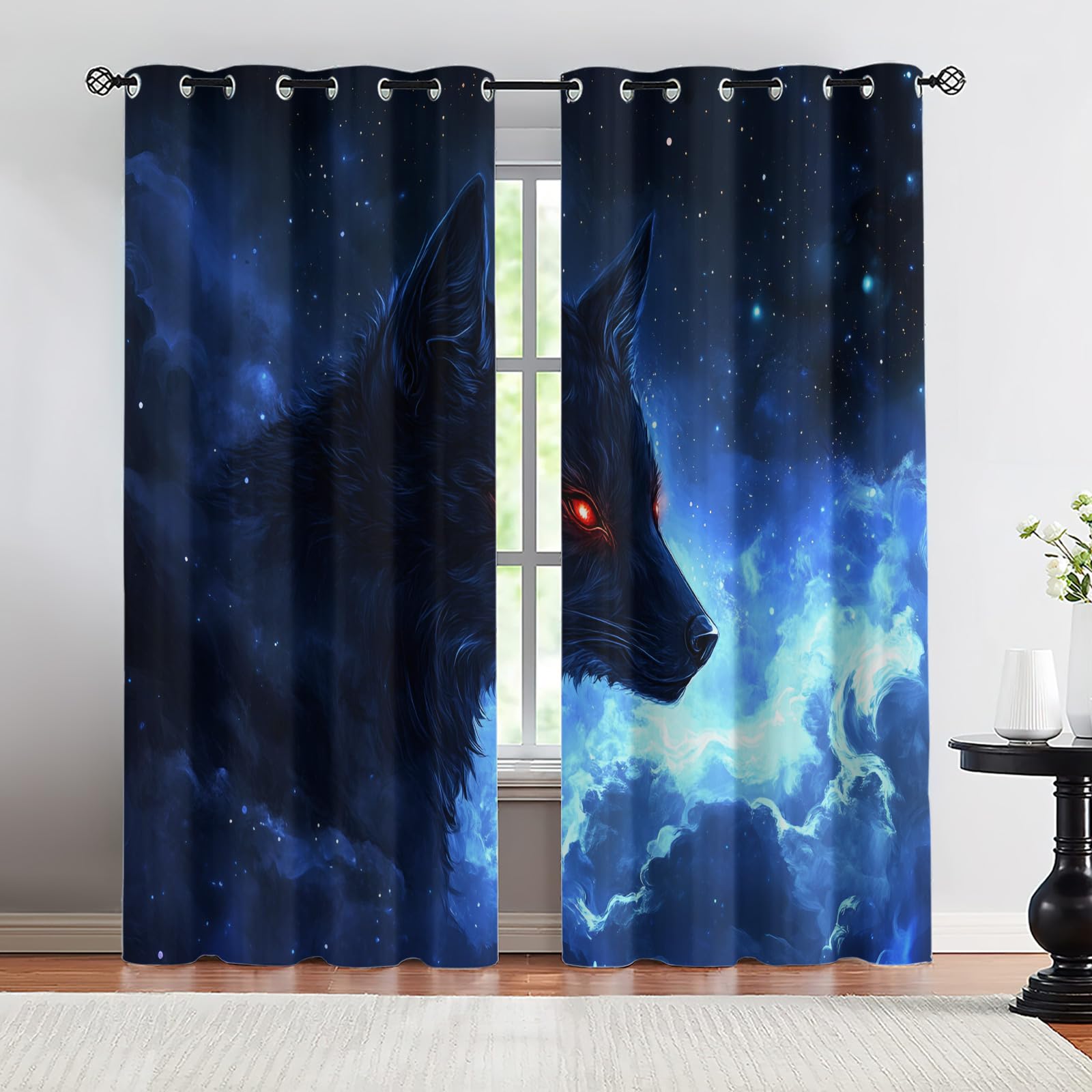 Retro Pipe Industrial Blackout Curtains