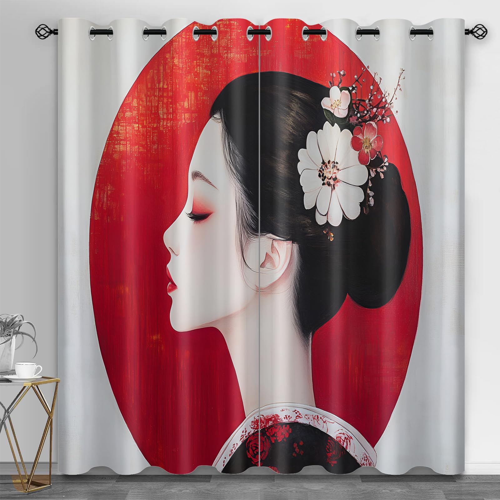 Machinery Window Treatments, Factory Blackout Curtains for Bedroom, Retro Industrial Style Grommet Window Curtain for Bedroom Living Room Patio, 42 x 96 Inch, 2 Panels