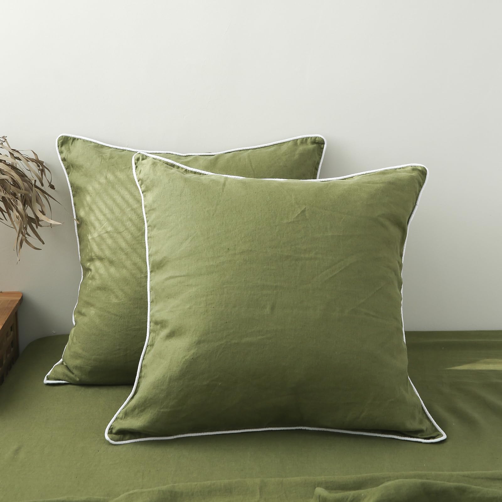 Simple&Opulence 100% Linen Duvet Cover Set, 3 PCS Natural French Flax Duvet Cover King Size, Breathable Soft Comfy Bedding Comforter Cover with 2 Pillowcases(Linen, 104"x92")