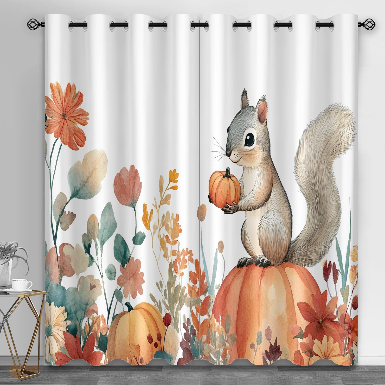Machinery Window Treatments, Factory Blackout Curtains for Bedroom, Retro Industrial Style Grommet Window Curtain for Bedroom Living Room Patio, 42 x 96 Inch, 2 Panels