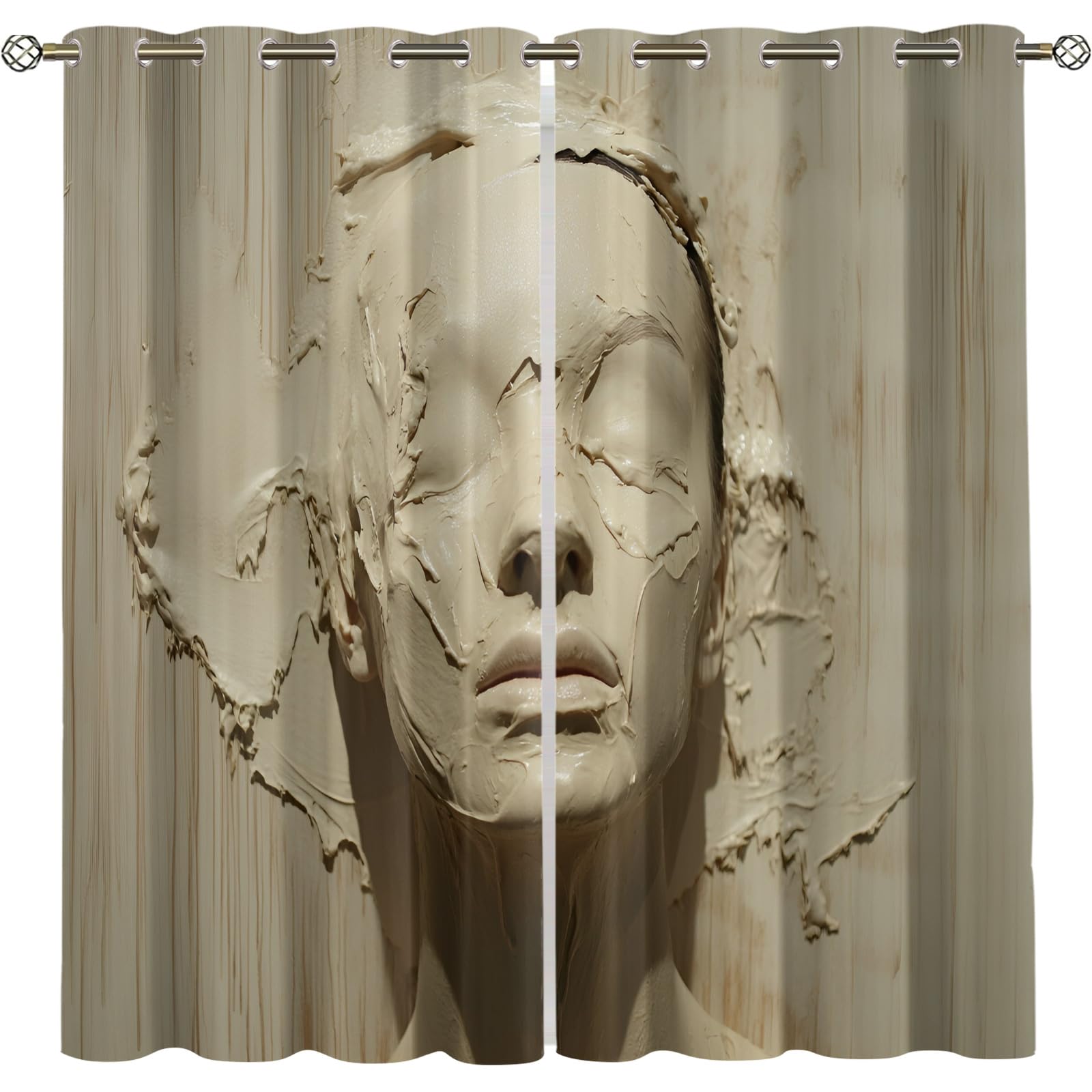Retro Pipe Industrial Blackout Curtains