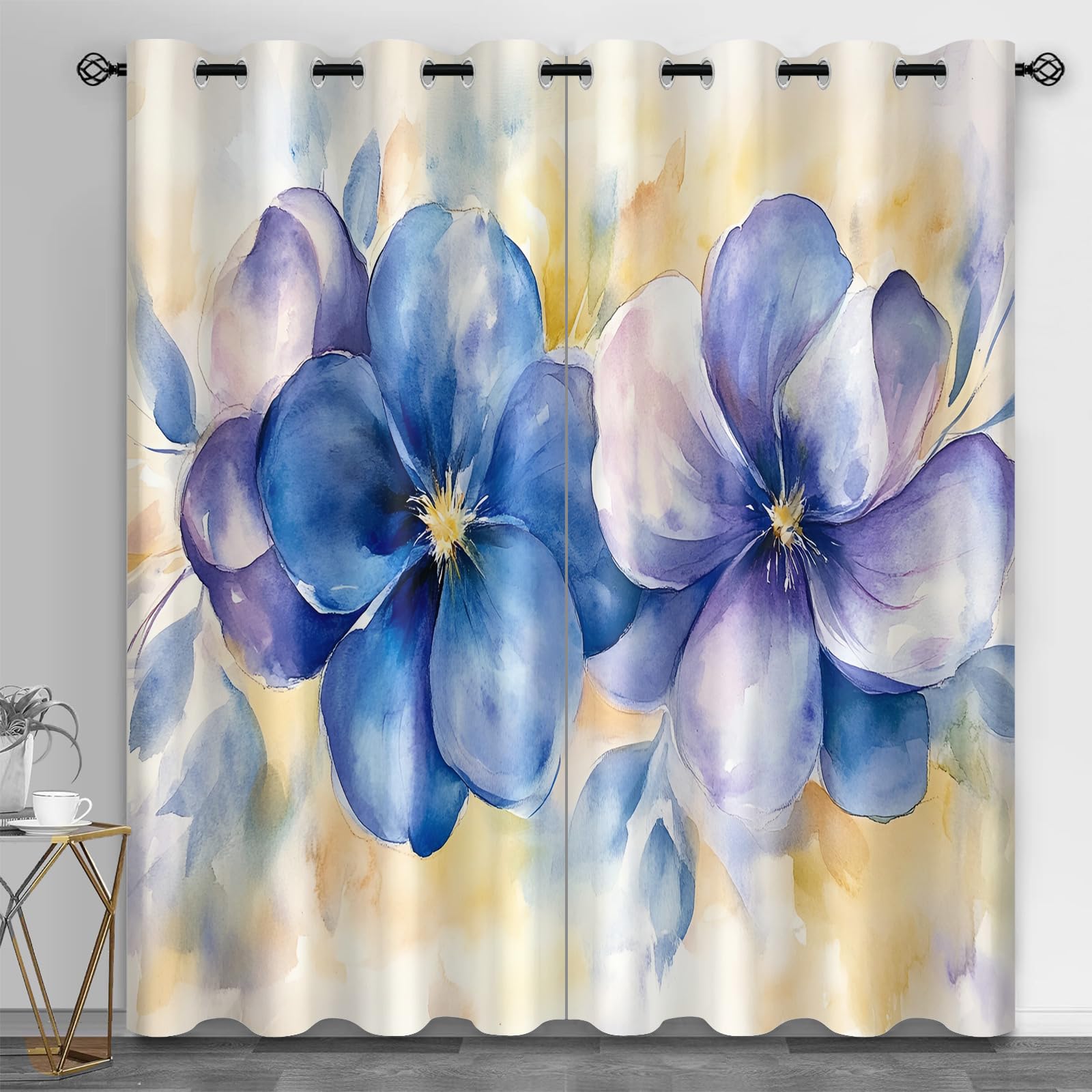 Machinery Window Treatments, Factory Blackout Curtains for Bedroom, Retro Industrial Style Grommet Window Curtain for Bedroom Living Room Patio, 42 x 96 Inch, 2 Panels