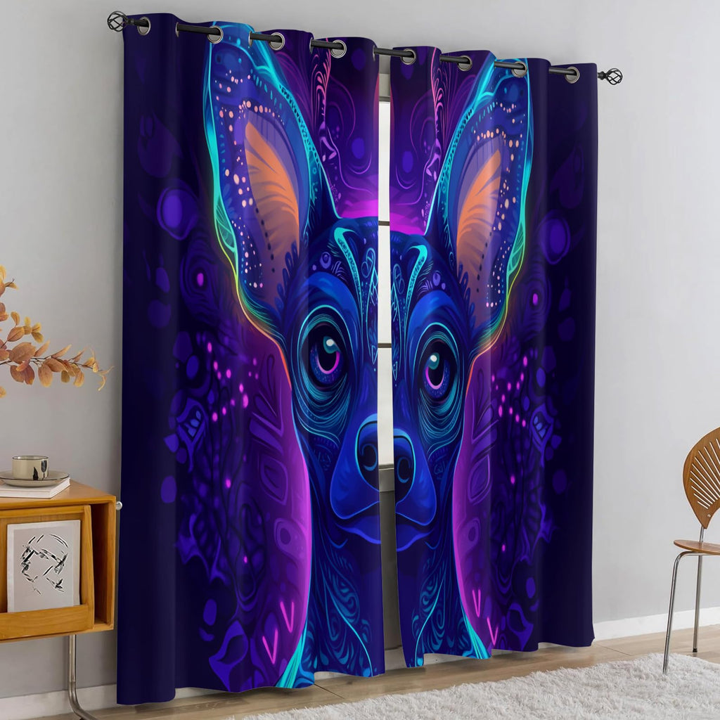 Retro Pipe Industrial Blackout Curtains