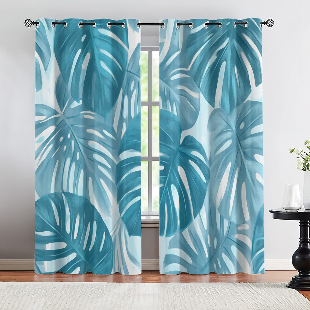 Wavy Stripes Curtains,Rusted Metal Blackout Curtains Industrial Style Grommet Drapes 2 Panels for Bedroom Living Room 31.5" W x 45" L x2