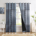 Silver Metal Texture Blackout Curtains