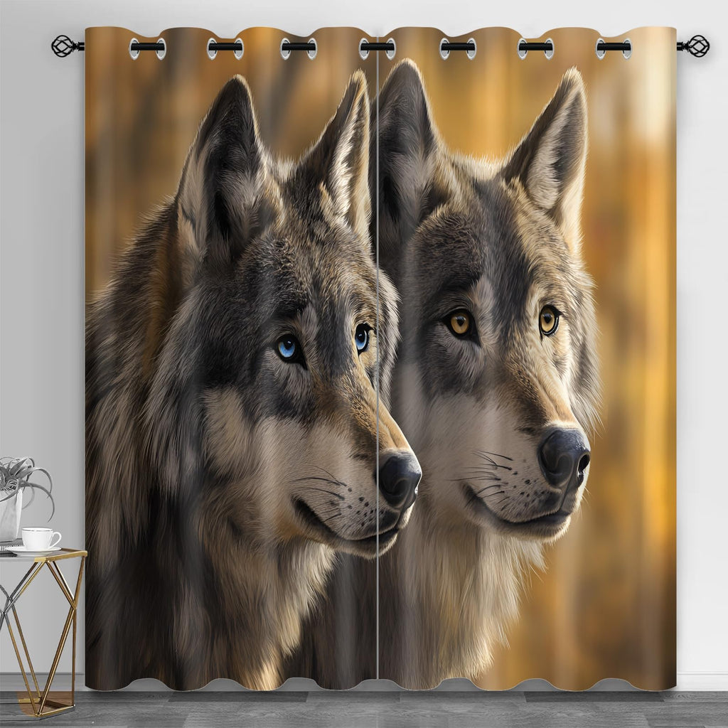 Metal Door Print Blackout Curtain, Rusty Thermal Insulated Grommets Curtains, Retro Industrial 2 Panels Window Curtains for Bedroom Living Room Home Decor, 31.5 x 63 Inch, 2 Panels