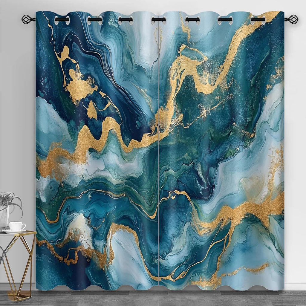 Machinery Window Treatments, Factory Blackout Curtains for Bedroom, Retro Industrial Style Grommet Window Curtain for Bedroom Living Room Patio, 42 x 96 Inch, 2 Panels