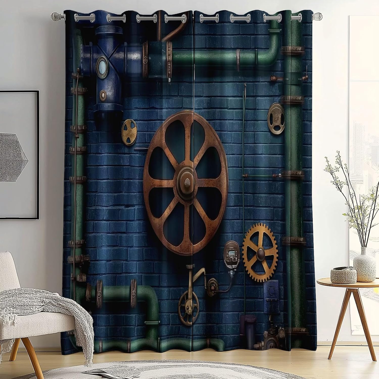 Green Gear Pipeline Blackout Curtains