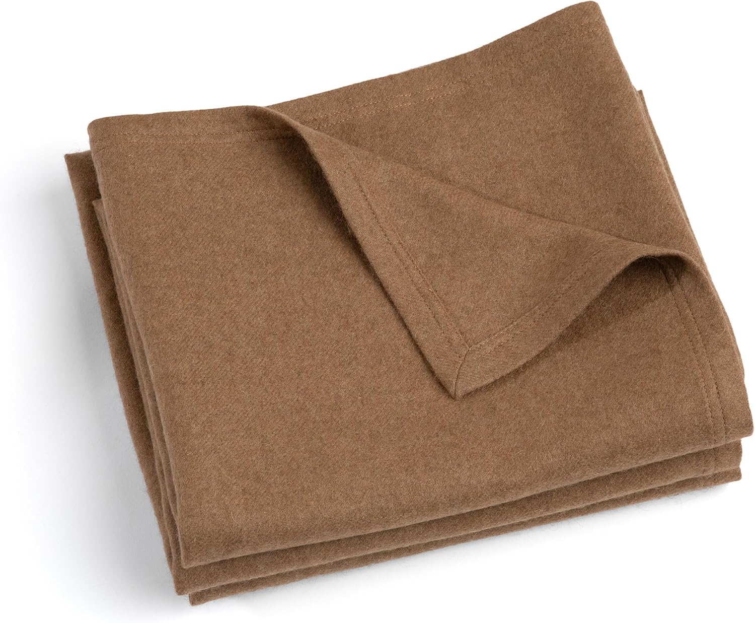 Natural Camel Hair King Throw Blanket