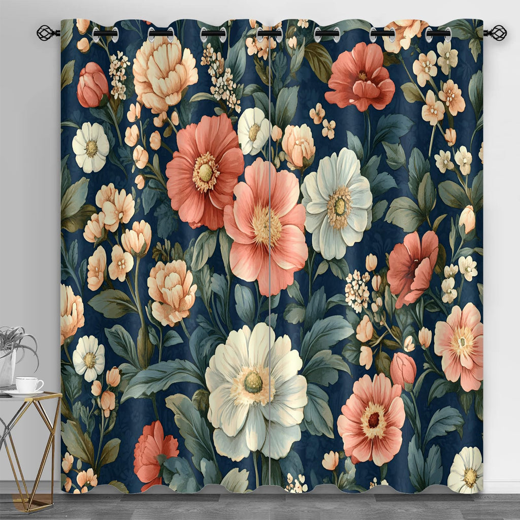 Retro Pipe Industrial Blackout Curtains