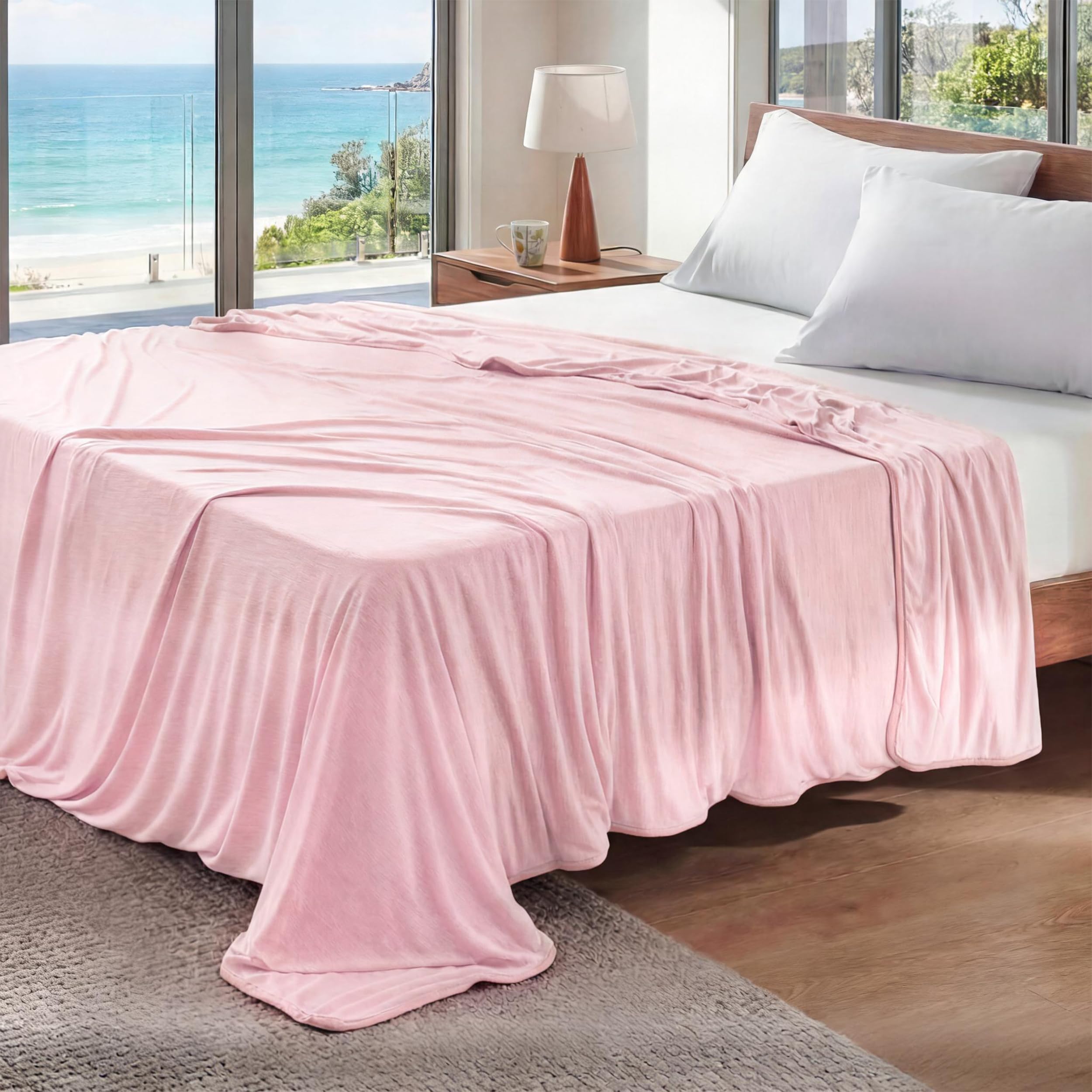 Oat Bamboo Cooling Queen Blanket