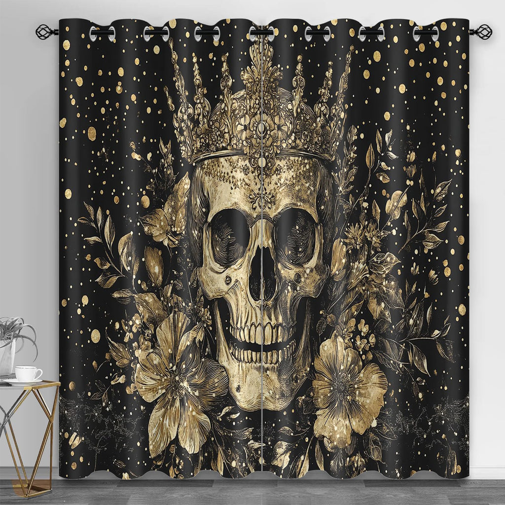 Machinery Window Treatments, Factory Blackout Curtains for Bedroom, Retro Industrial Style Grommet Window Curtain for Bedroom Living Room Patio, 42 x 96 Inch, 2 Panels