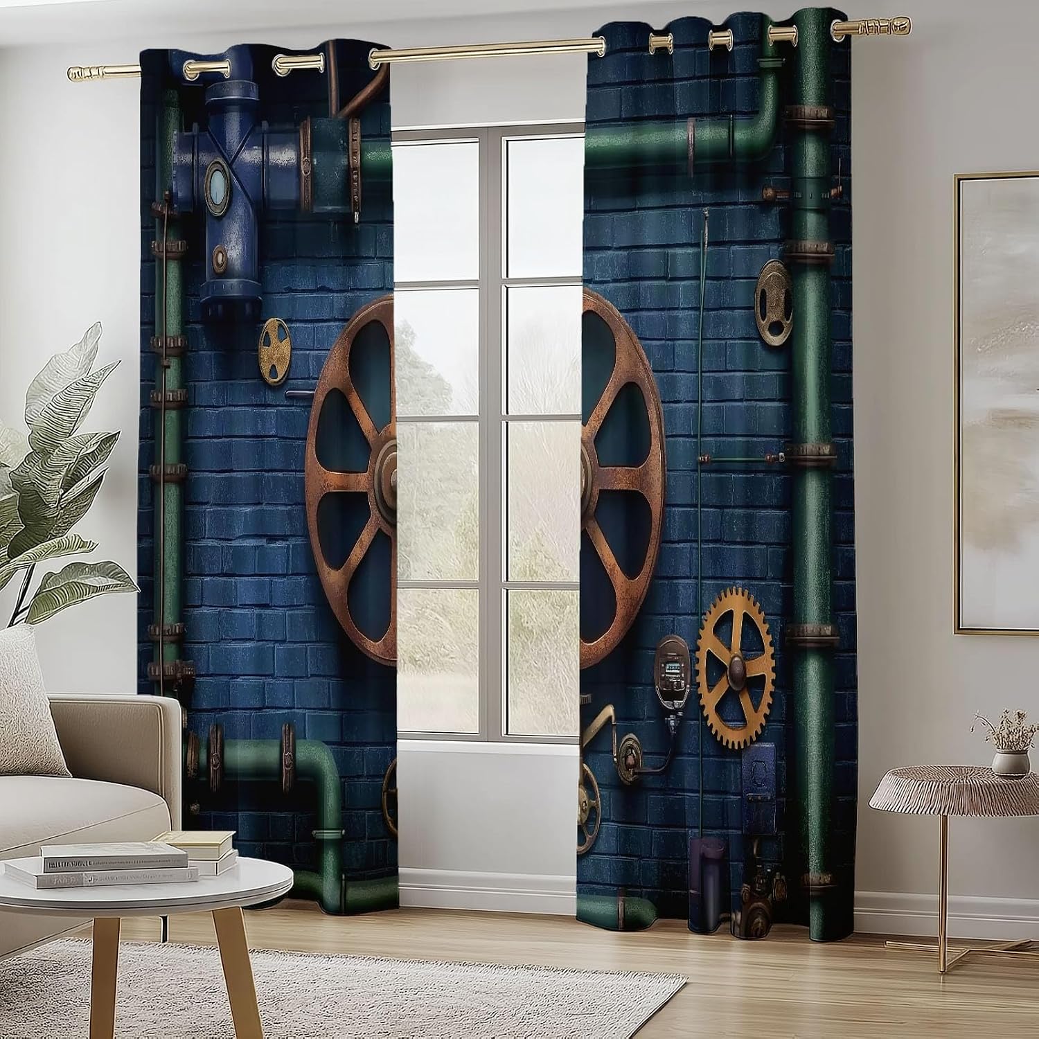 Green Gear Pipeline Blackout Curtains