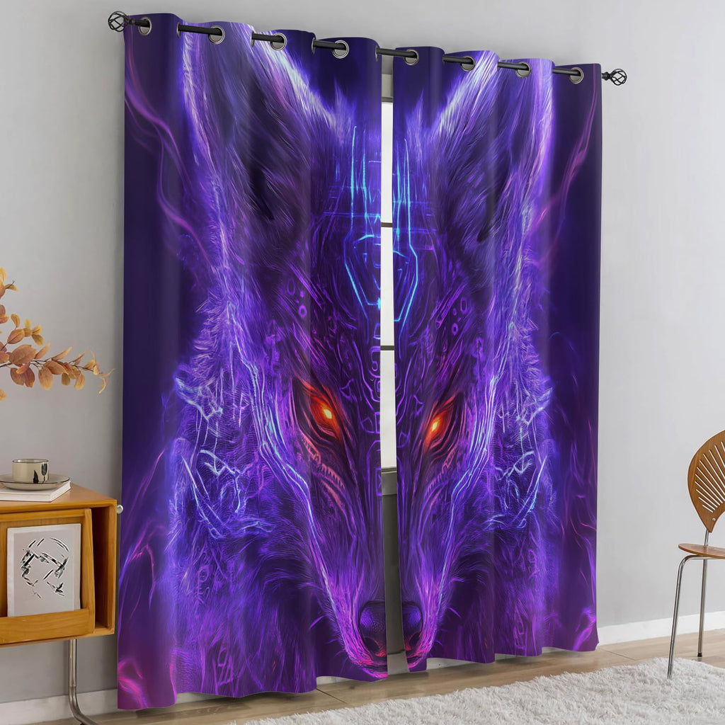 Retro Pipe Industrial Blackout Curtains
