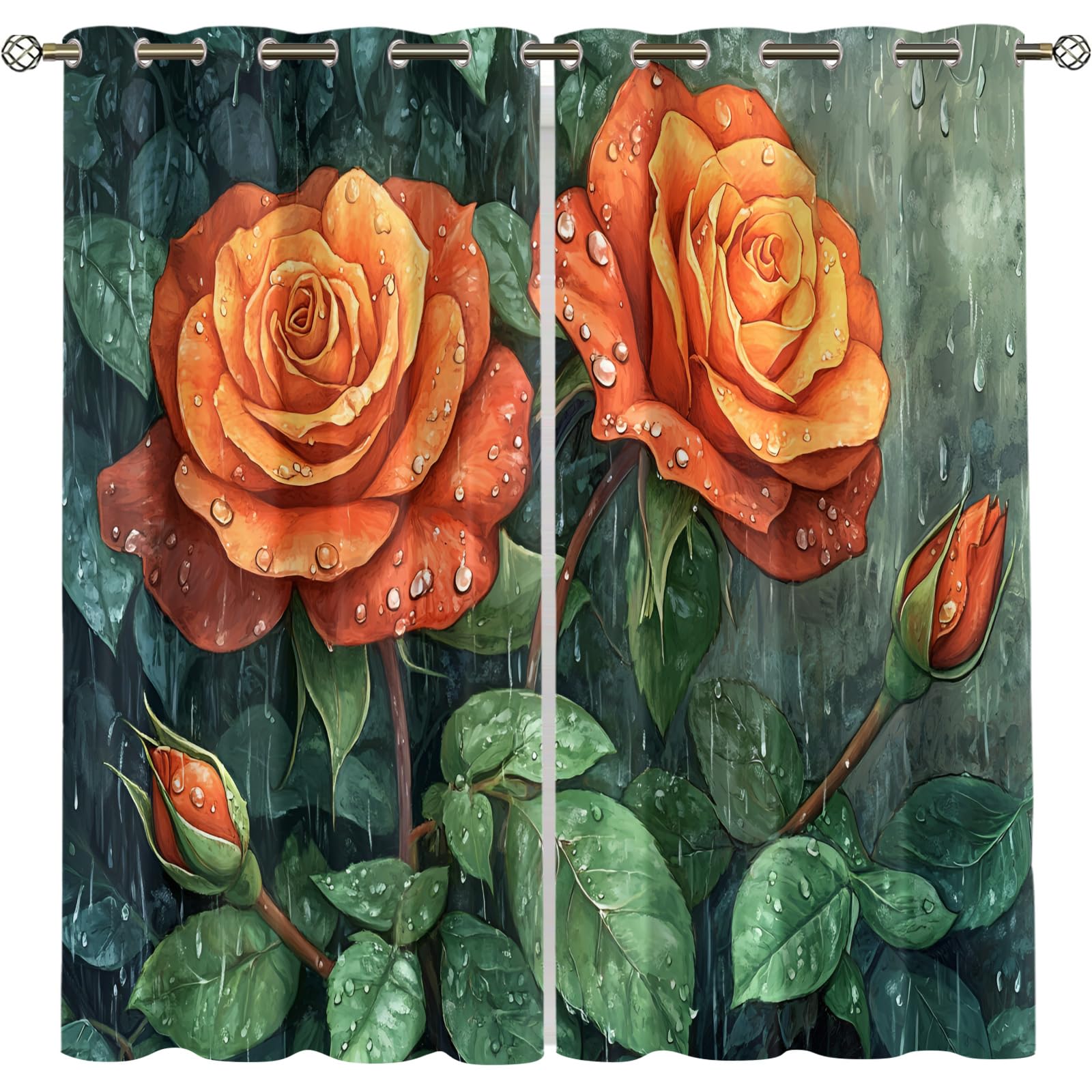 Retro Pipe Industrial Blackout Curtains