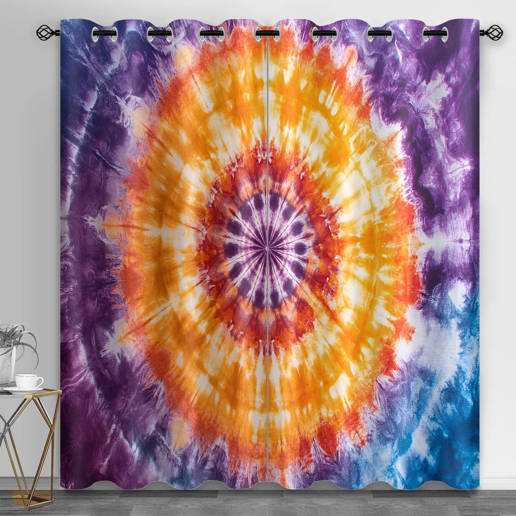 Metal Door Print Blackout Curtain, Rusty Thermal Insulated Grommets Curtains, Retro Industrial 2 Panels Window Curtains for Bedroom Living Room Home Decor, 31.5 x 63 Inch, 2 Panels