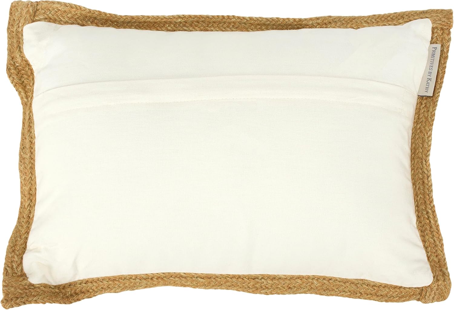 Primitives by Kathy Beach Time Decorative Throw Pillow, Jute, White, 15" Length x 10" Height