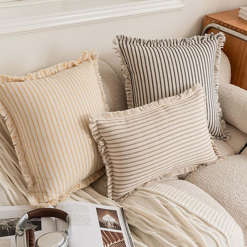 Hand Stitched Square Decor Pillow