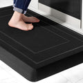 UKISS 9/10"" Extra Thick Cushioned Anti Fatigue Kitchen Mat, Waterproof High Density Foam Standing Desk Mat, Non-Slip Ergonomic Comfort Mat for Kitchen, Office,Workstation Black (Black, 20" X 48")