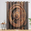 Rusty Industrial Blackout Curtains Set