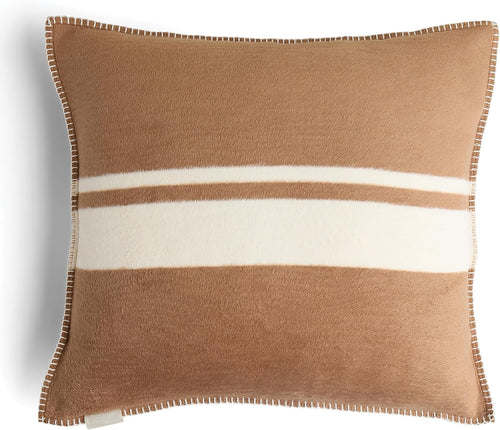 Camel Cotton Blend Decor Throw Pillow
