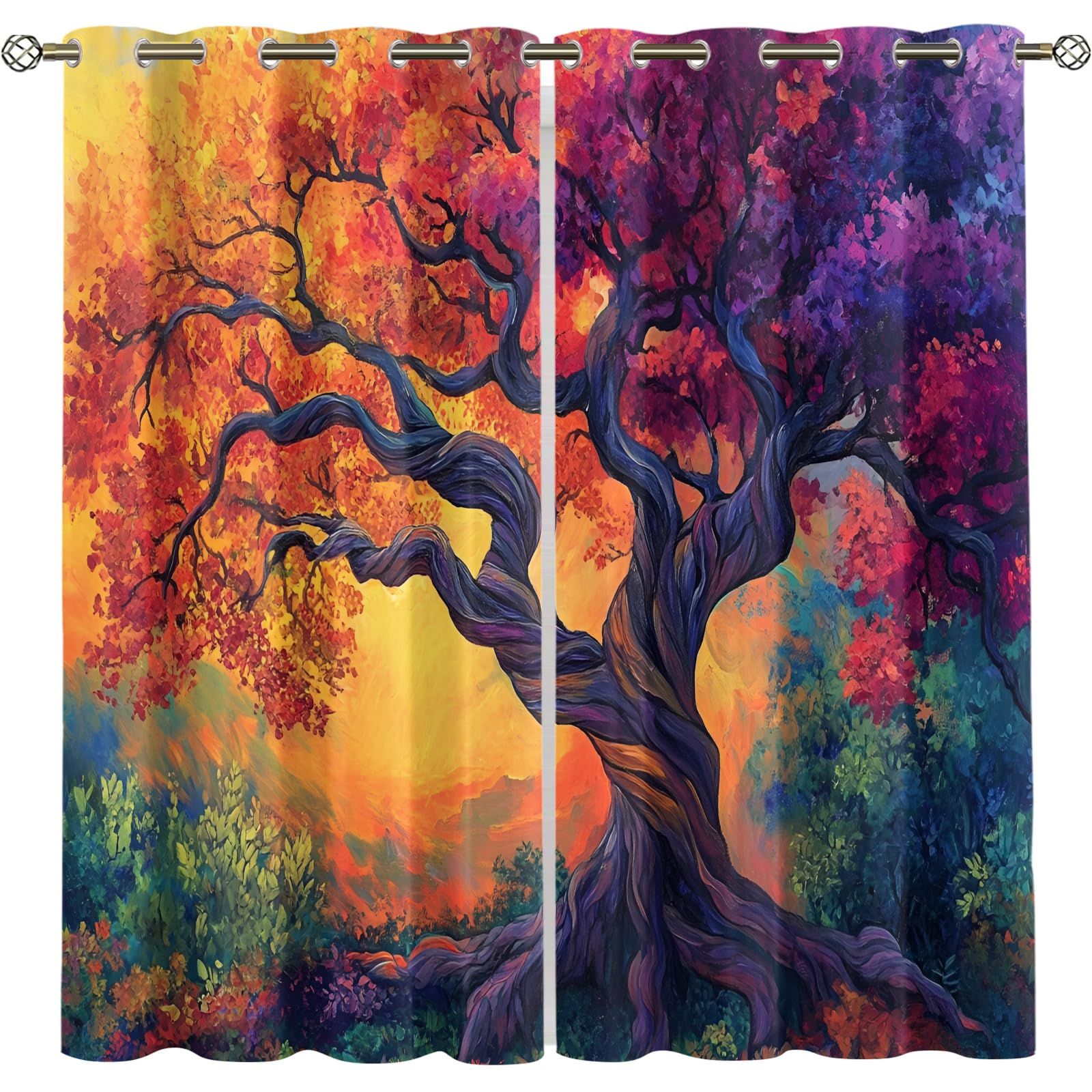 Retro Pipe Industrial Blackout Curtains