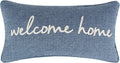 Levtex Home - Tobago - Decorative Pillow (12 x 24 in.) - Welcome Home - Blue and White