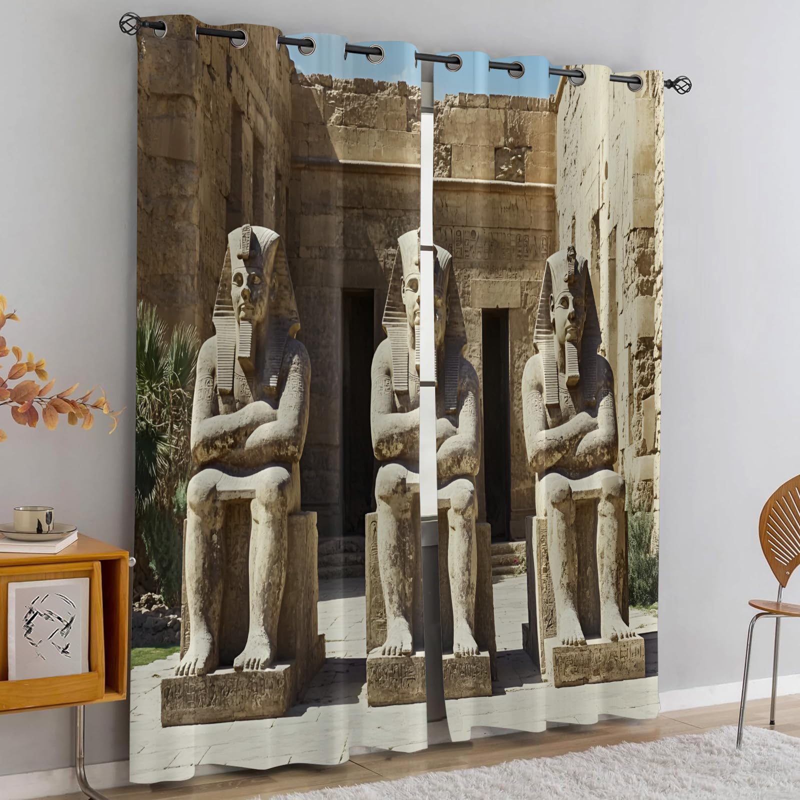 Retro Pipe Industrial Blackout Curtains