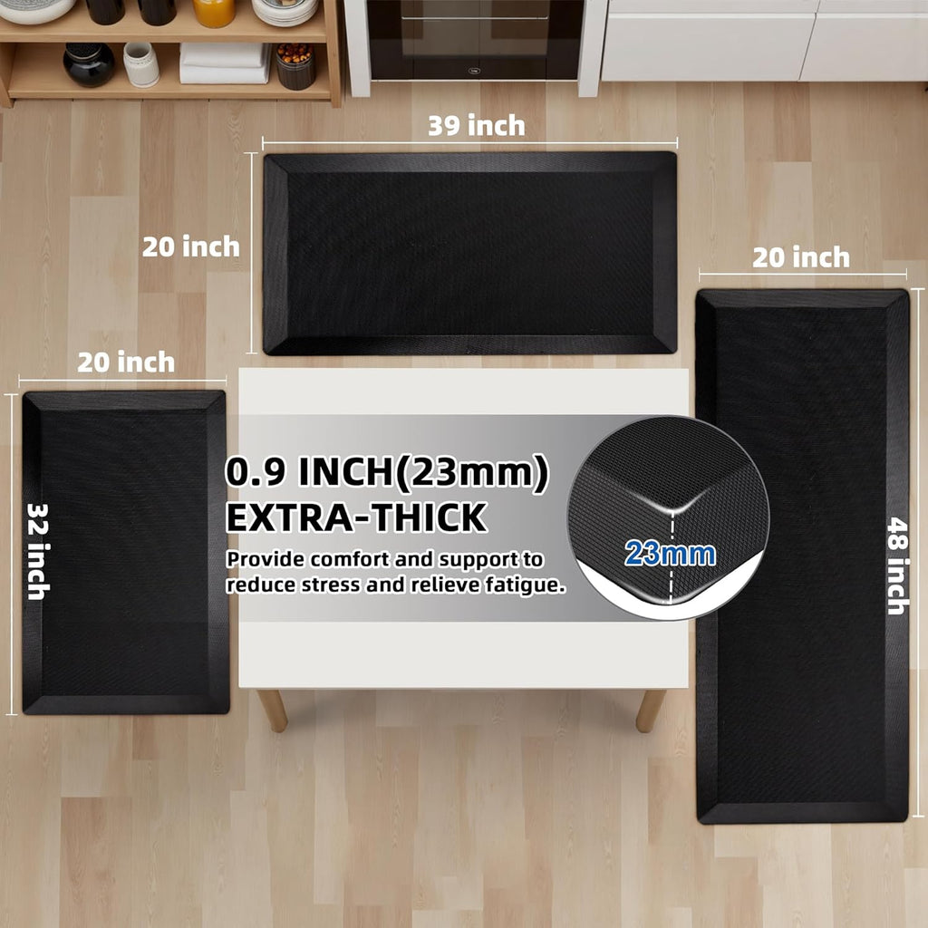 Thick Memory Foam Waterproof Anti Fatigue Kitchen Mat