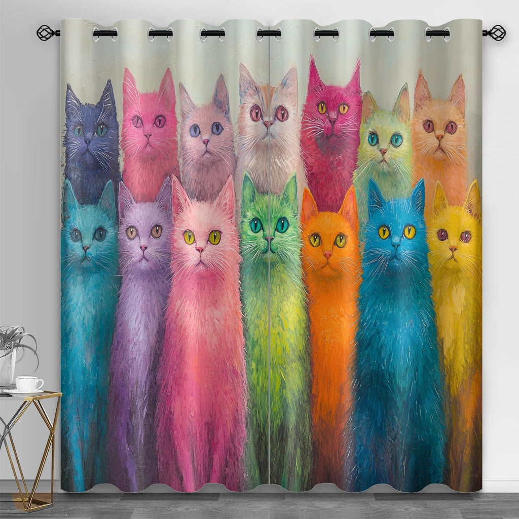 Metal Door Print Blackout Curtain, Rusty Thermal Insulated Grommets Curtains, Retro Industrial 2 Panels Window Curtains for Bedroom Living Room Home Decor, 31.5 x 63 Inch, 2 Panels