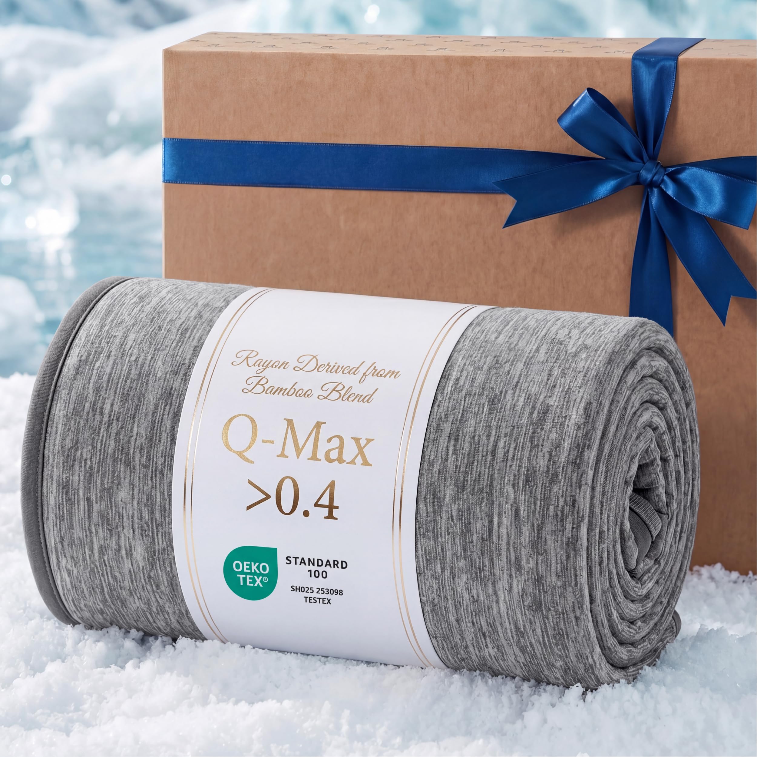 Oat Bamboo Cooling Queen Blanket