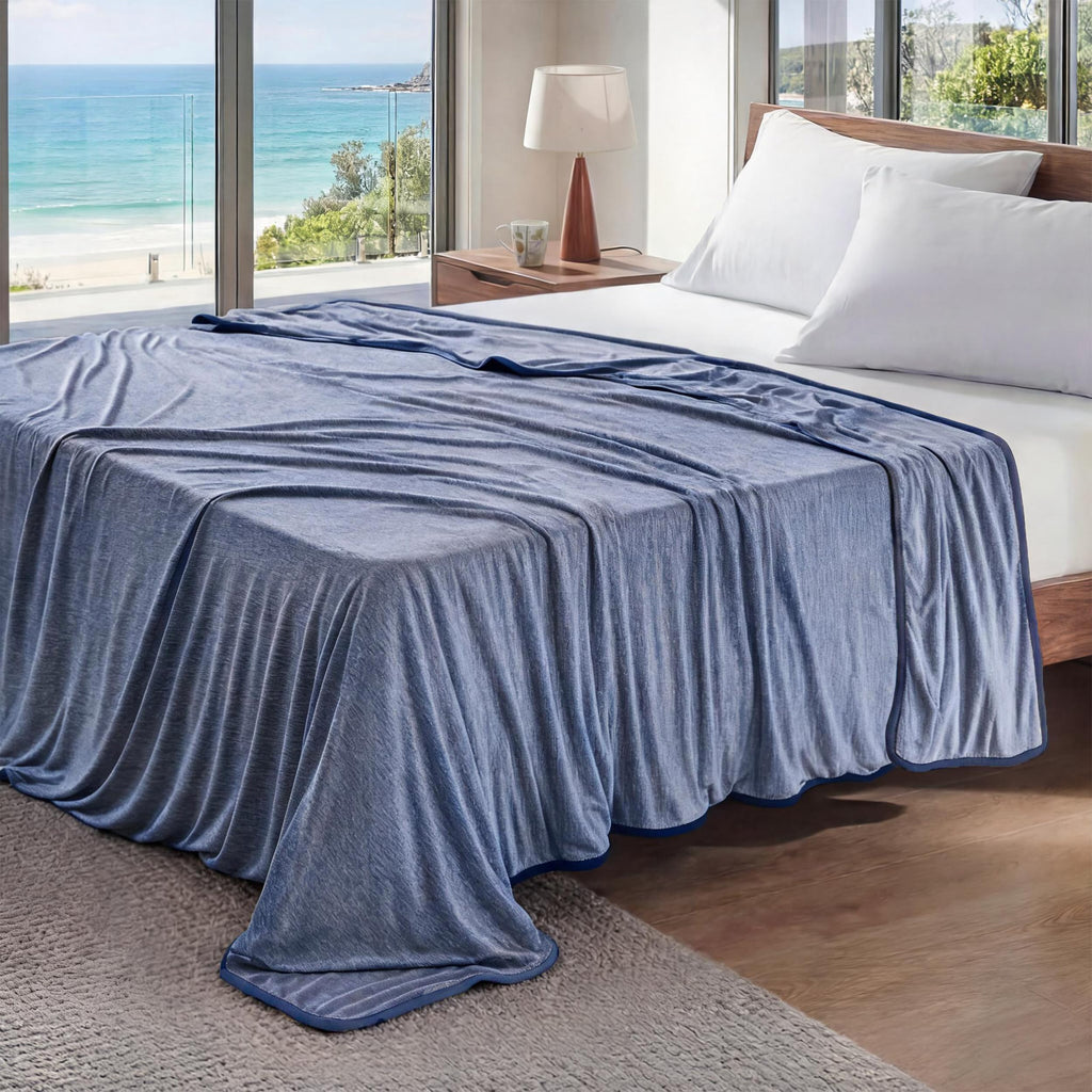 Oat Bamboo Cooling Queen Blanket