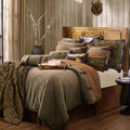 Suede Buckle Rustic Lumbar Pillow