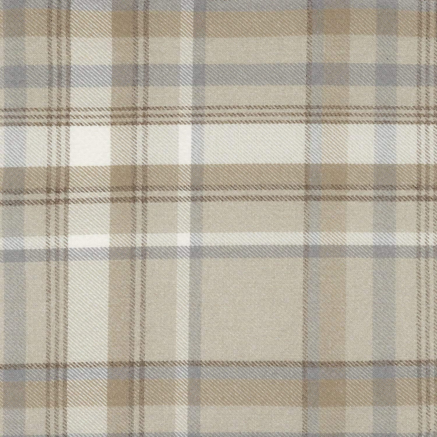 Beige Tartan Square Cushion Cover