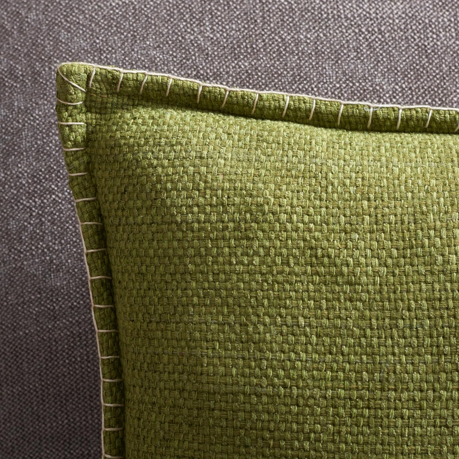 Olive Natural Decor Throw Pillow