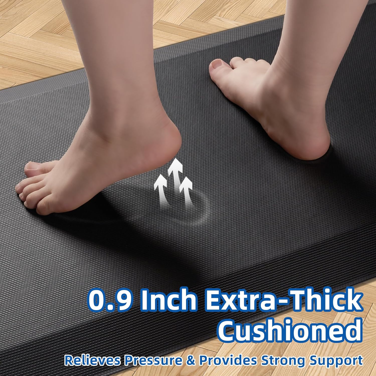 Thick Memory Foam Waterproof Anti Fatigue Kitchen Mat