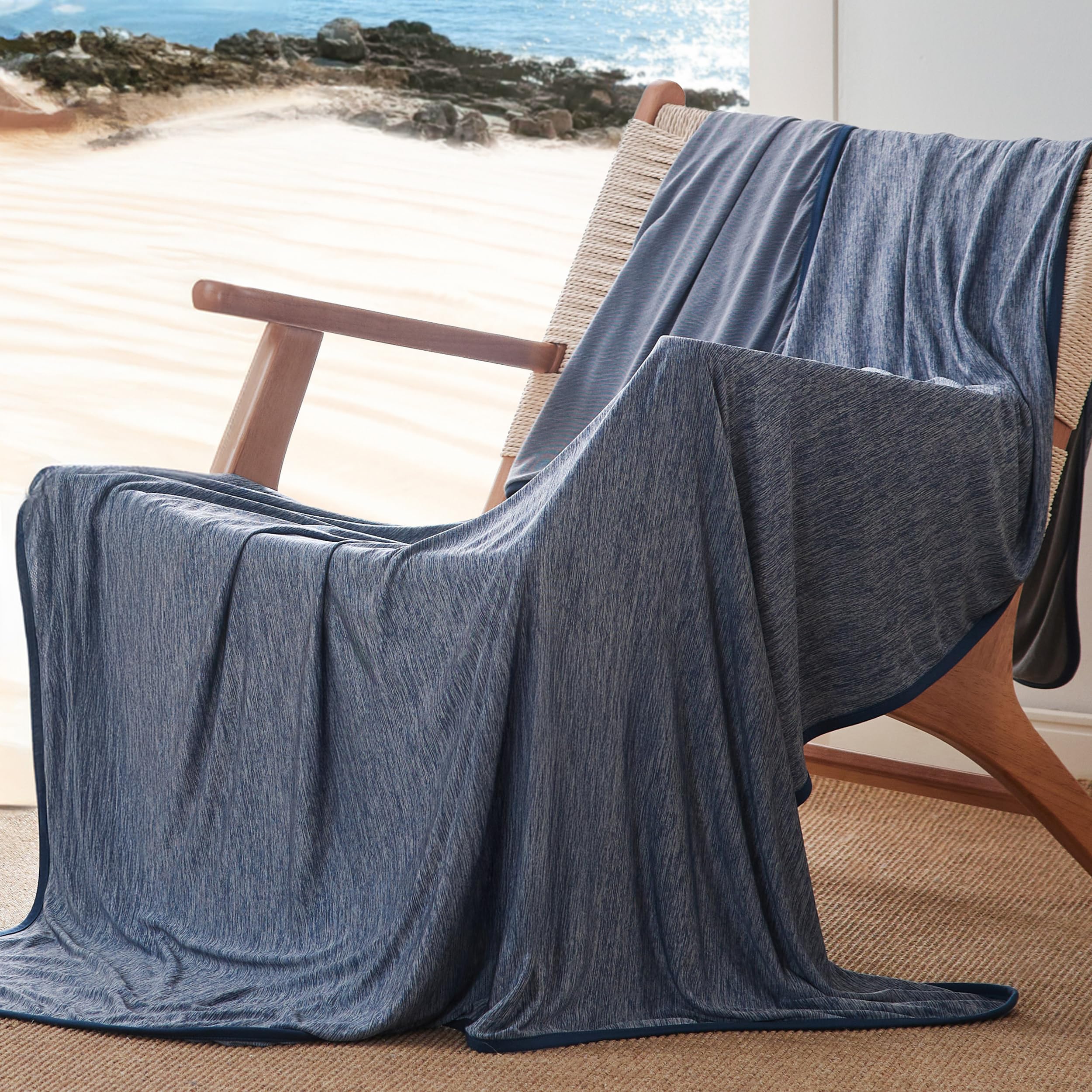 Oat Bamboo Cooling Queen Blanket